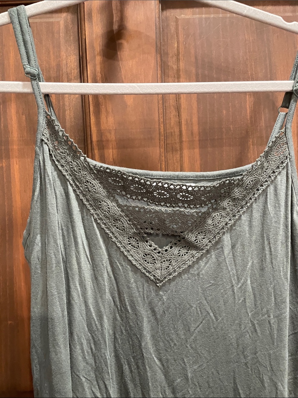 Maurices Lace-Trim Camisole in Sage Green - Picture 3 of 4